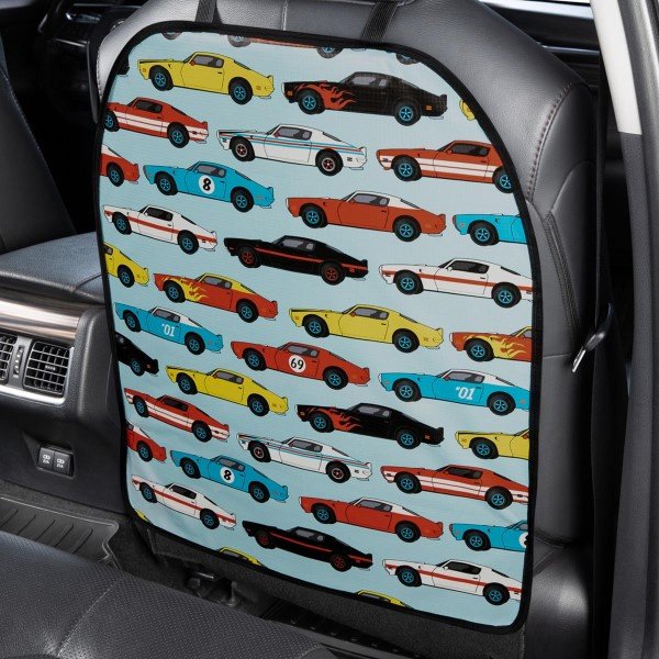 Защита спинки сиденья ПВХ Frontlit SKYWAY 60*50см Машинки*