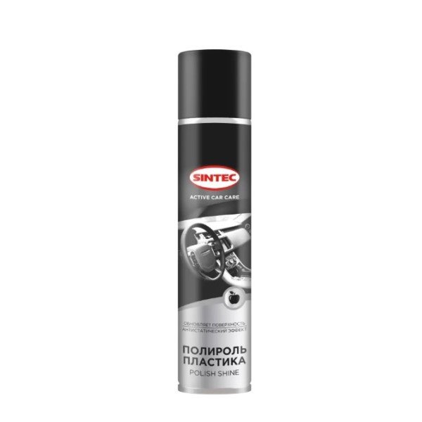 Полироль пластика салона аэрозоль Sintec Polish Shine яблоко (400мл)