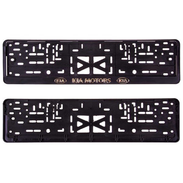 Рамка номера книжка KIA черная 112/1-KA-з