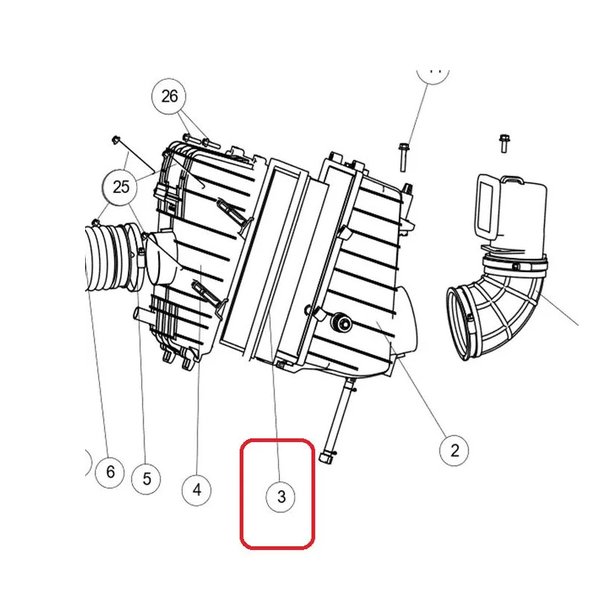 Элемент фильтрующий воздушного фильтра AT10 Segway EP-00012276 Оригинал