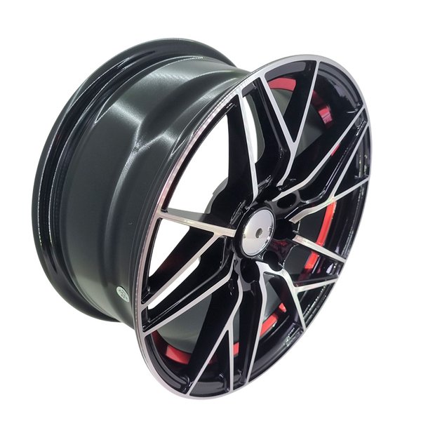 Диск литой 15*7 8*100/114,3 Et35 73,1 DX245 Black machine Face-Red underout