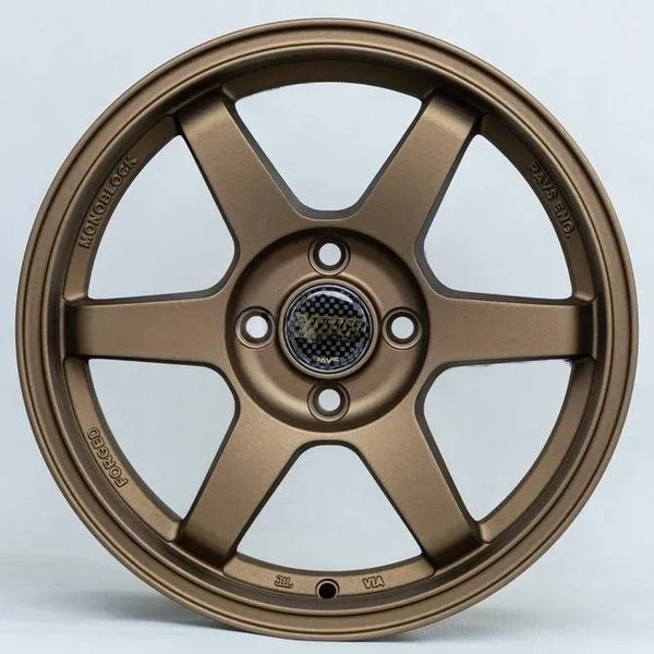 Диск литой 15*6,5 4*114,3 Et35 73,1 TE37 Matt Bronze (FSB) Rays Flow Form