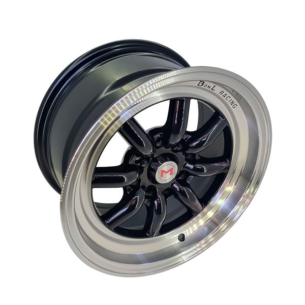 Диск литой 14*7,5 4*100/114,3 Et20 73,1 KS009 Black+Lip Polished WATANABE