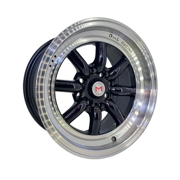Диск литой 14*7,5 4*100/114,3 Et20 73,1 KS009 Black+Lip Polished WATANABE