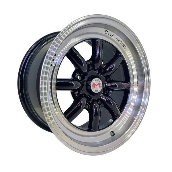 Диск литой 14*7,5 4*100/114,3 Et20 73,1 KS009 Black+Lip Polished WATANABE