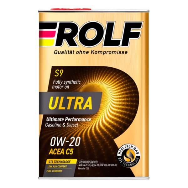 Масло моторное Rolf Ultra 0W20 C5 SN+ 4