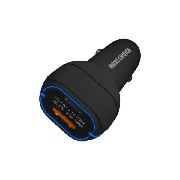 АЗУ 1USB+1Type-C 3.1A 38W+PD20W+QC3.0 More choice AC32 (Black)