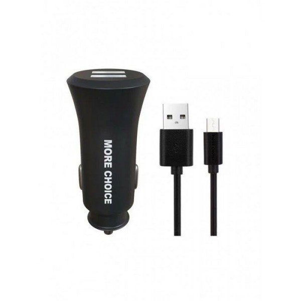 АЗУ 2USB 2.4A для micro USB More choice AC23m (Black)