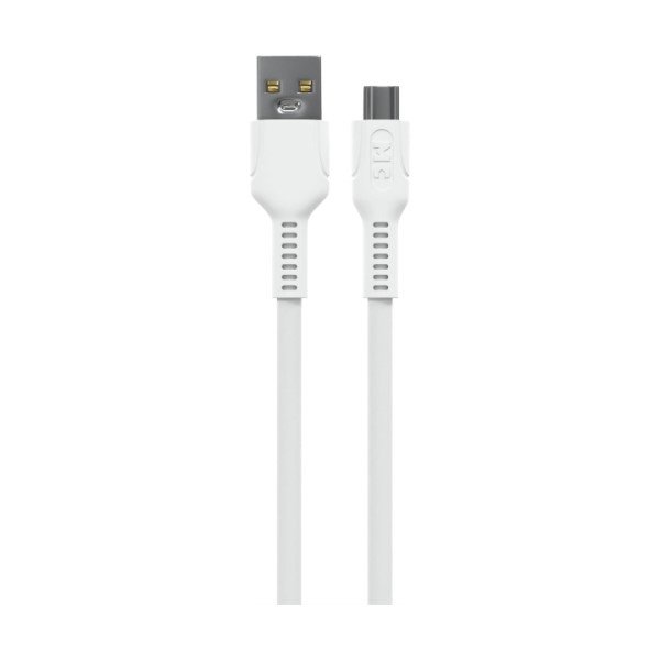 Дата-кабель USB 6.0A QC3.0 66W для Type-C More choice K65as ПВХ 1м (White)