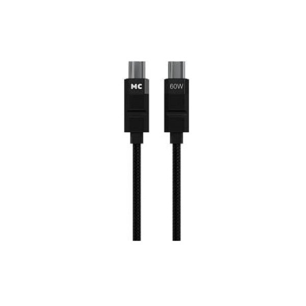 Дата-кабель USB 3.0A PD60W для Туре-С Type-C More choice K87aa нейлон 2м (Black)