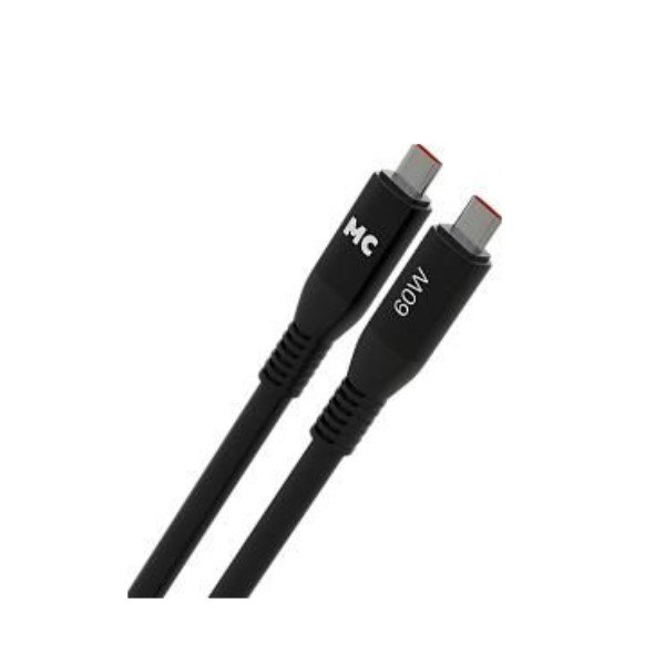 Дата-кабель USB 3.0A PD 60W для Type-C Type-C More choice K83aa силикон 1м (Black)