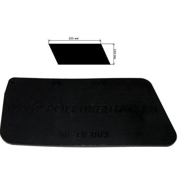 Брызговик правый снегохода Bombardier 50-19-003