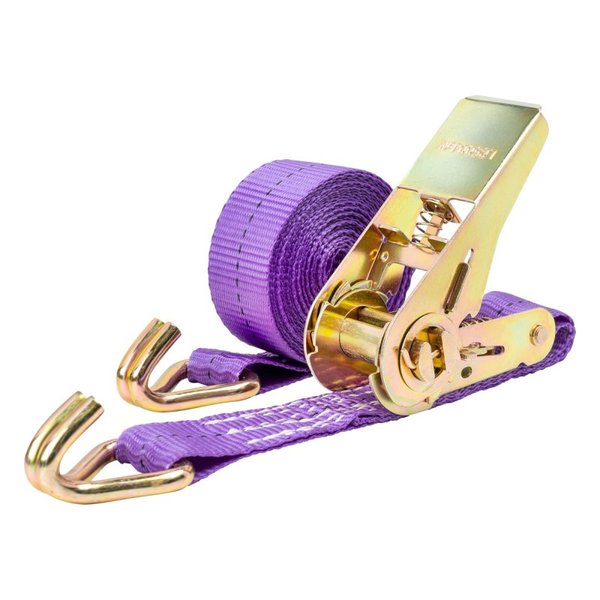 Стяжка груза  1,0т  4,0м SKYWAY STAFF 25мм фиолетовый храповый механизм с крюками полиэстер 275962