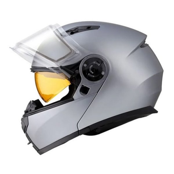 Шлем RSX Spark (HS-159) Winter серый матовый XL (Очки желтые)