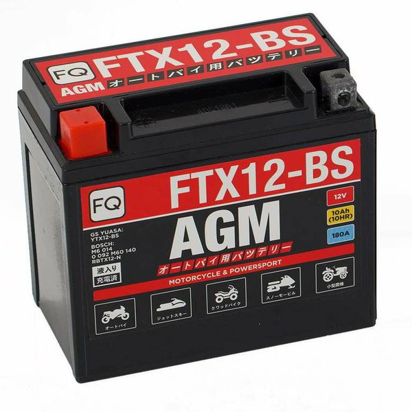 Аккумулятор мото FQ FTX12  AGM 10,0A L