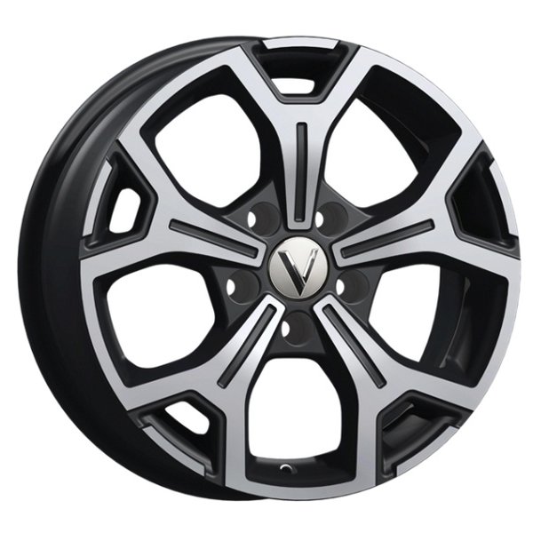 Диск литой 16*6,5 5*114,3 Et50 66,1 R249 (16_Duster 2) Алмаз черный Вектор