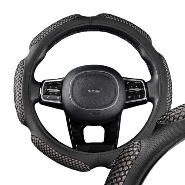 Оплетка SKYWAY Mix Sponge snood 6 подушечек M экокожа с перфор Черная