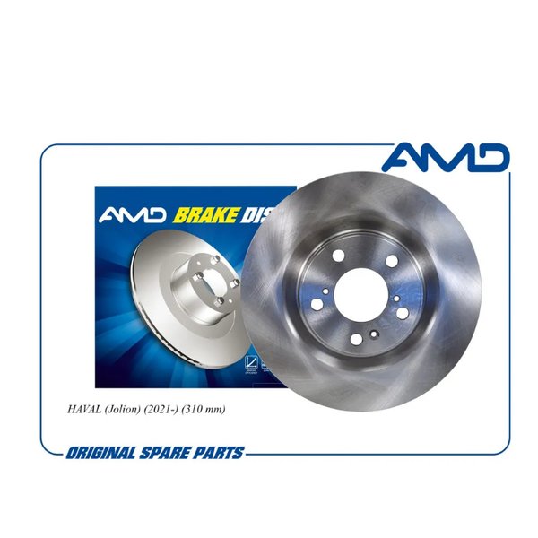 Диск тормозной перед Haval 3501107XGW02A AMD AMD.BD628 Jolion 2021- D=310мм 
