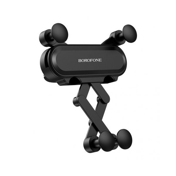 Держатель для телефона 4.0-6.5 Borofone BH19 черн., зажим, на воздуховод