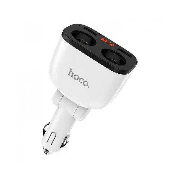 АЗУ 2USB 3.1A с LED дисплеем и двойным прикуривателем Hoco Z28