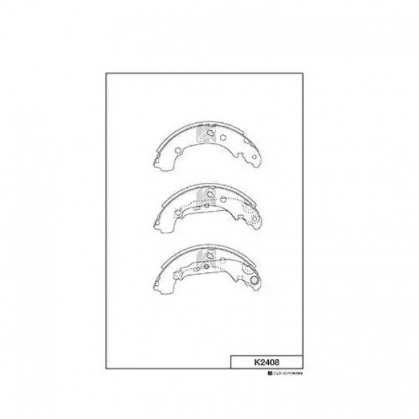Колодки тормозные задние Toyota 04495-0D040 Kashiyama K-2408 #NCP90 SCP90 KSP90 NLP90