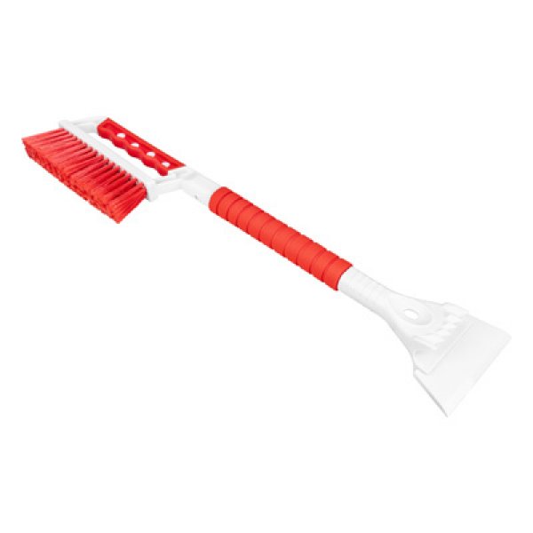 Щетка для снега 62,5см двойной скребок силиконовый SKYWAY мягкая щетина ручка soft touch