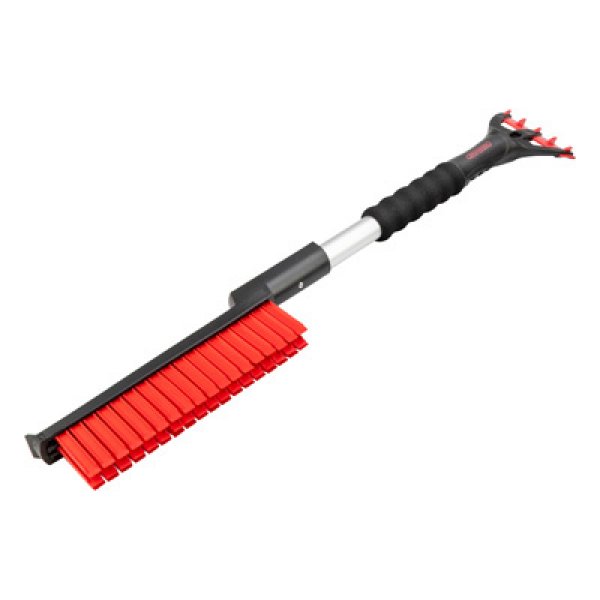 Щетка для снега 65см со скребком SKYWAY силиконовая щетина ручка soft touch