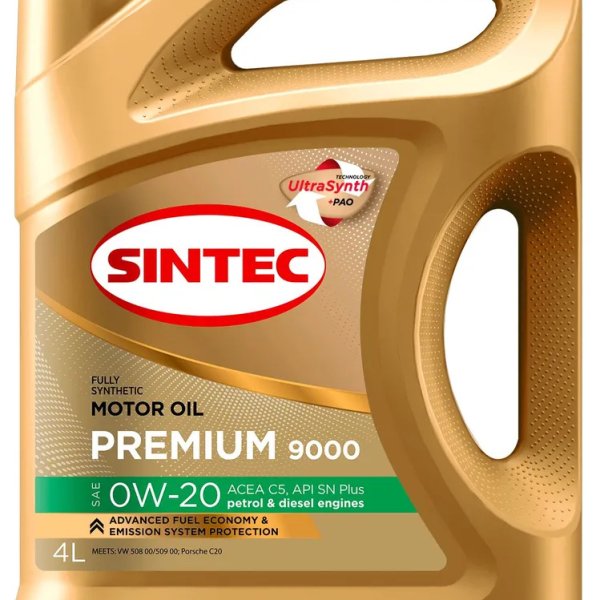 Масло моторное Sintec Premium 9000 0W20 C5 4