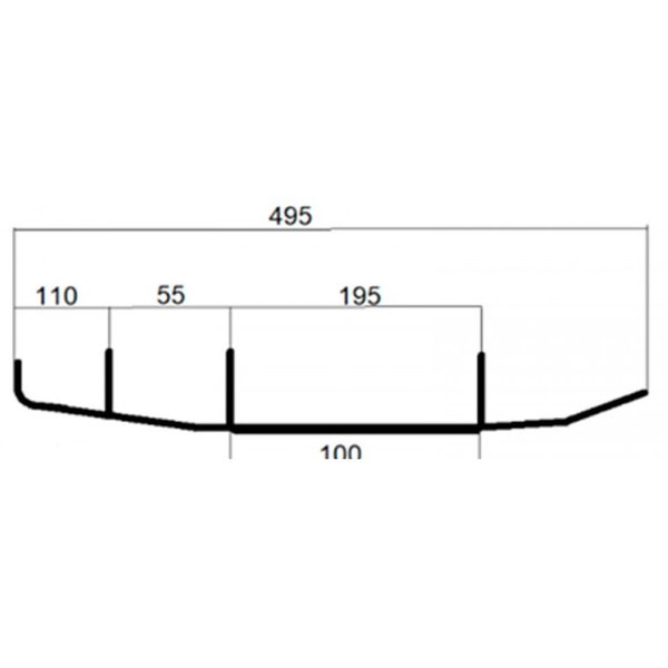 Коньки д/снегохода STELS 2.0 стандарт 054426-03