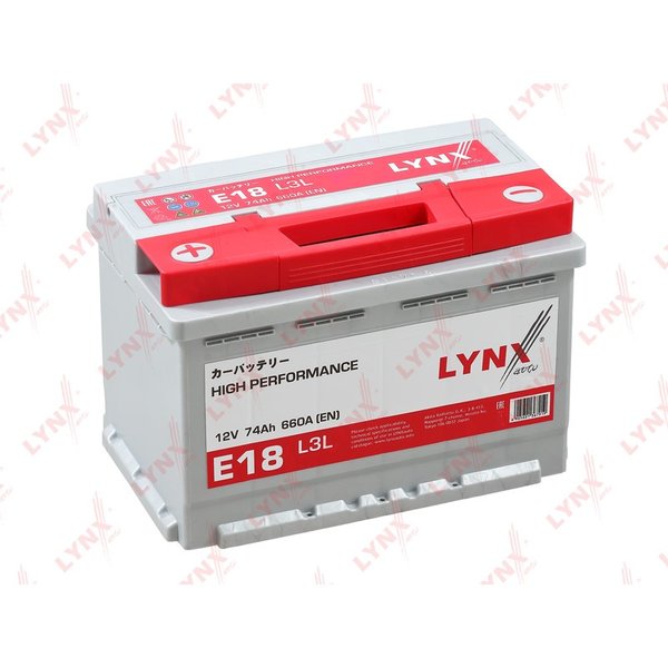 Аккумулятор LYNXauto 74 А/ч L
