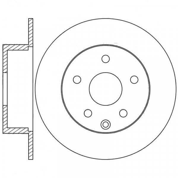 Диск тормозной задн Nissan 43206-JD00A Nibk RN-1302 JUKE 10-/QASHQAI 07- (DF6051) D=292