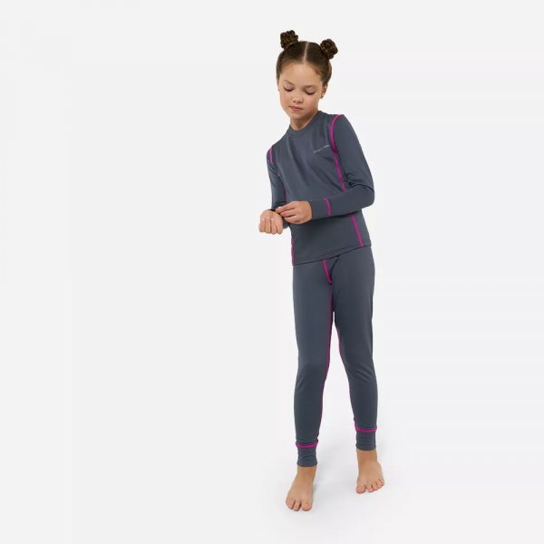 Термобелье для девочек Finntrail Dino 6101 DarkGreyPink (146-152)