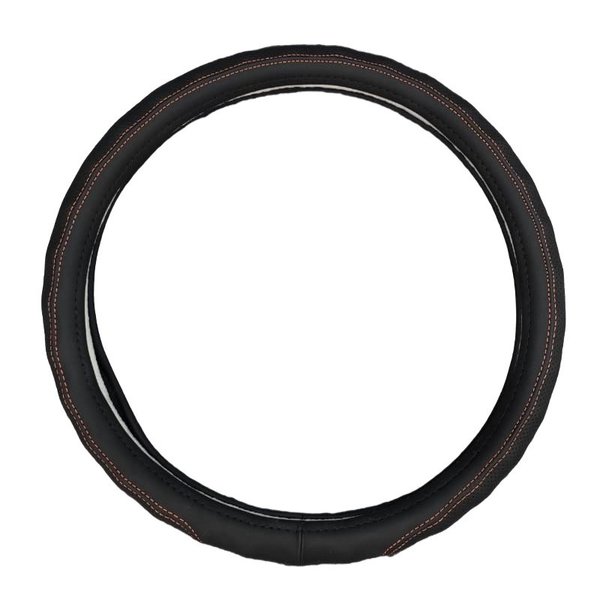 Оплетка М черная перфорация красная нить Солист 