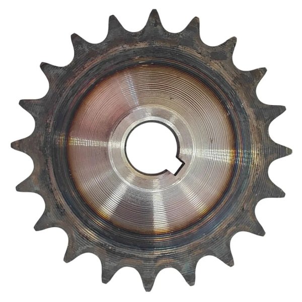 Звезда 20 зубьев 15,875 шаг 520 цепи на вал 20 мм шпонка 6 мм мотобуксировщик