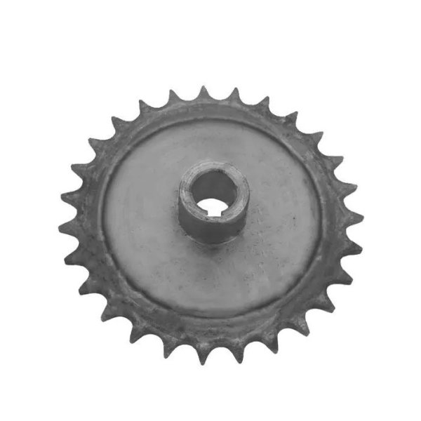 Звезда 27 зубьев 15,875 шаг 520 цепи на вал 20 мм шпонка 6 мм мотобуксировщик