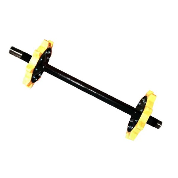 Вал ведущий со звездочками 535 мм мотобуксировщика Помор 500