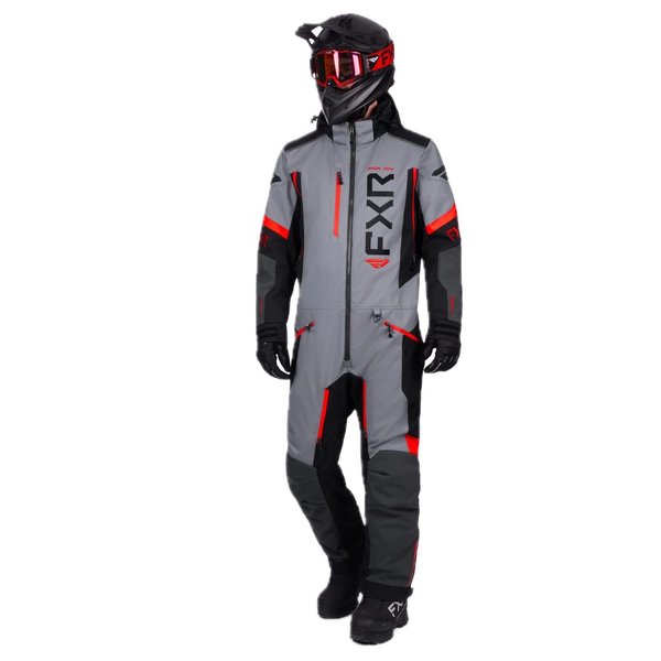 Комбинезон FXR Helium с утеплителем (Titanium/Red, L)