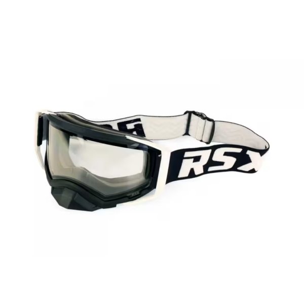 Очки RSX Blizzard Winter (с аутригерами): Белый/Черный, двойная прозрачная линза