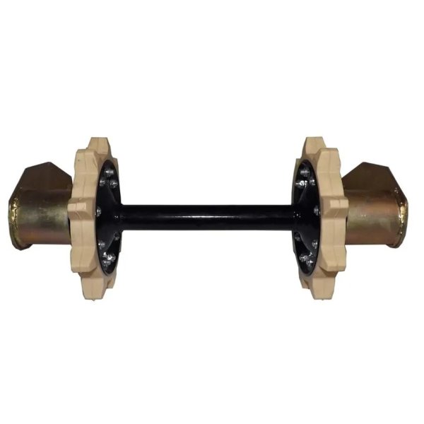 Вал Буран ведомый (направляющий) УСИЛЕННЫЙ с балансирами (4-е подшипника)