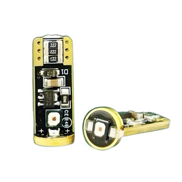 Лампа автомобильная светодиодная Ledison T10 Красная (300lm 5000K Canbus) 2шт