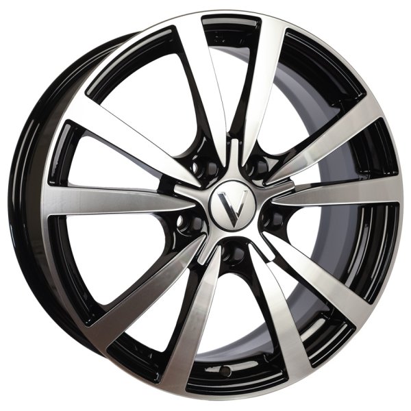 Диск литой 17*7 5*108 Et35 67,1 K107 Алмаз черный Вектор