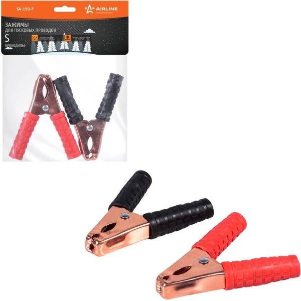 Зажим КРОКОДИЛ 150А 10х9см AIRLINE