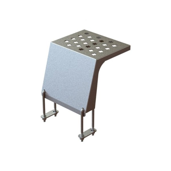 Подножка на крыло V2 для прицепов МЗСА 81771G.021, 81771G.011, L 7022-2.25.601 PRAKTIK.PRO