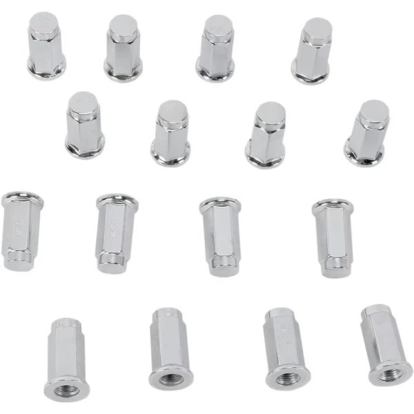 Гайки 3/8-24 FLAT CHROME LUG NUT - BOX OF 16 ALUG11BX