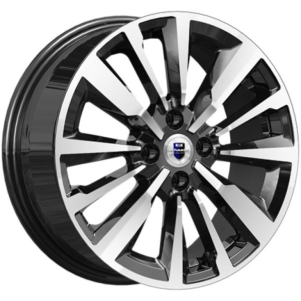 Диск литой 16*6,5 4*100 ET37 60,1 Эрман (КС997) Алмаз черный КиК