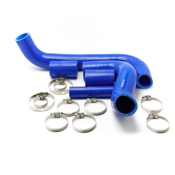 Патрубок радиатора УАЗ-3163 Patriot ЗМЗ-409 Е-3 без конд. (к-т=5шт) силикон PRAVT с хомутами