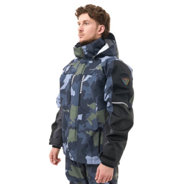 Мембранная куртка QUAD PRO Man Green Camo - Black XXL Dragonfly