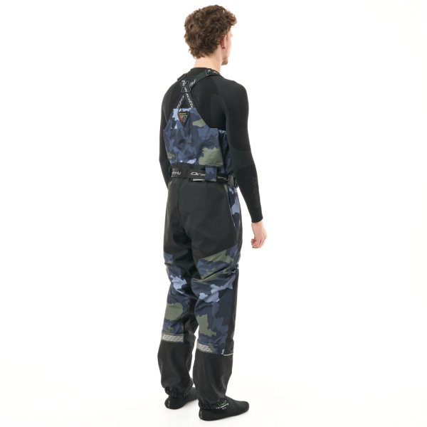 Вейдерсы мембранные QUAD PRO Man Green Camo L Dragonfly (носок 44-45)