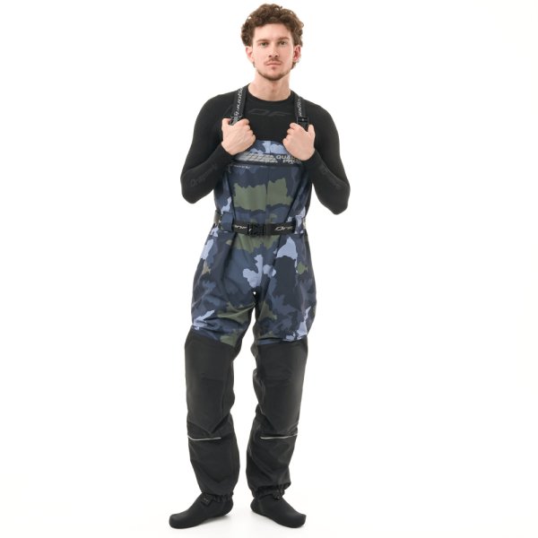 Вейдерсы мембранные QUAD PRO Man Green Camo XXL Dragonfly (носок 46-47)