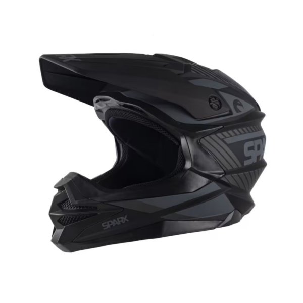 Шлем эндуро SPARX Fenix Gravity (JK6803) черно-серый матовый (55-56 см) S